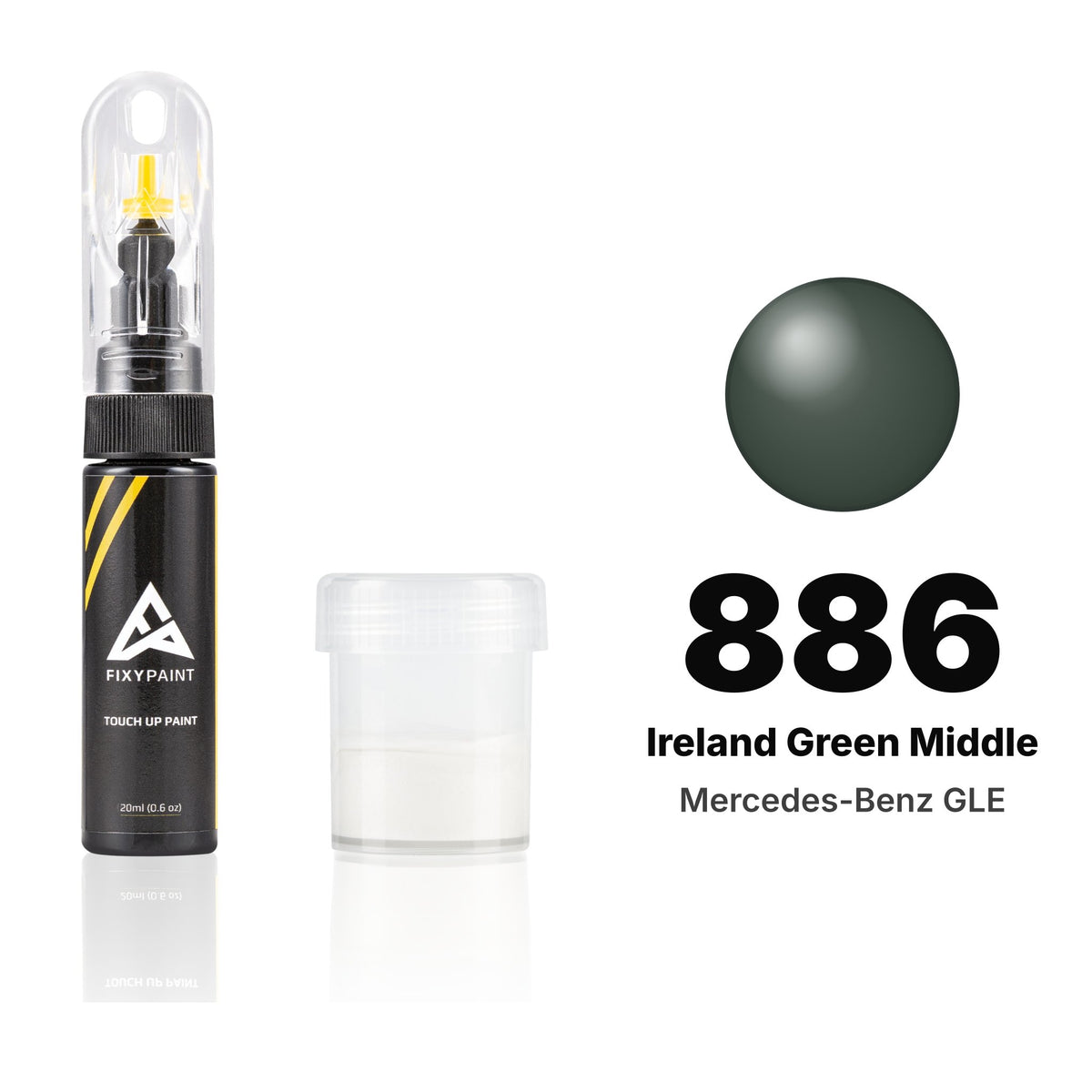 Touch-up paint for Mercedes-Benz GLE 886 Ireland Green Middle, Standard kit