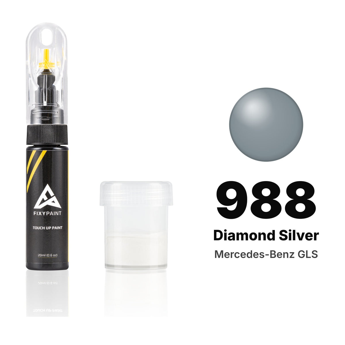 Touch-up paint for Mercedes-Benz GLS 988 Diamond Silver, Standard kit