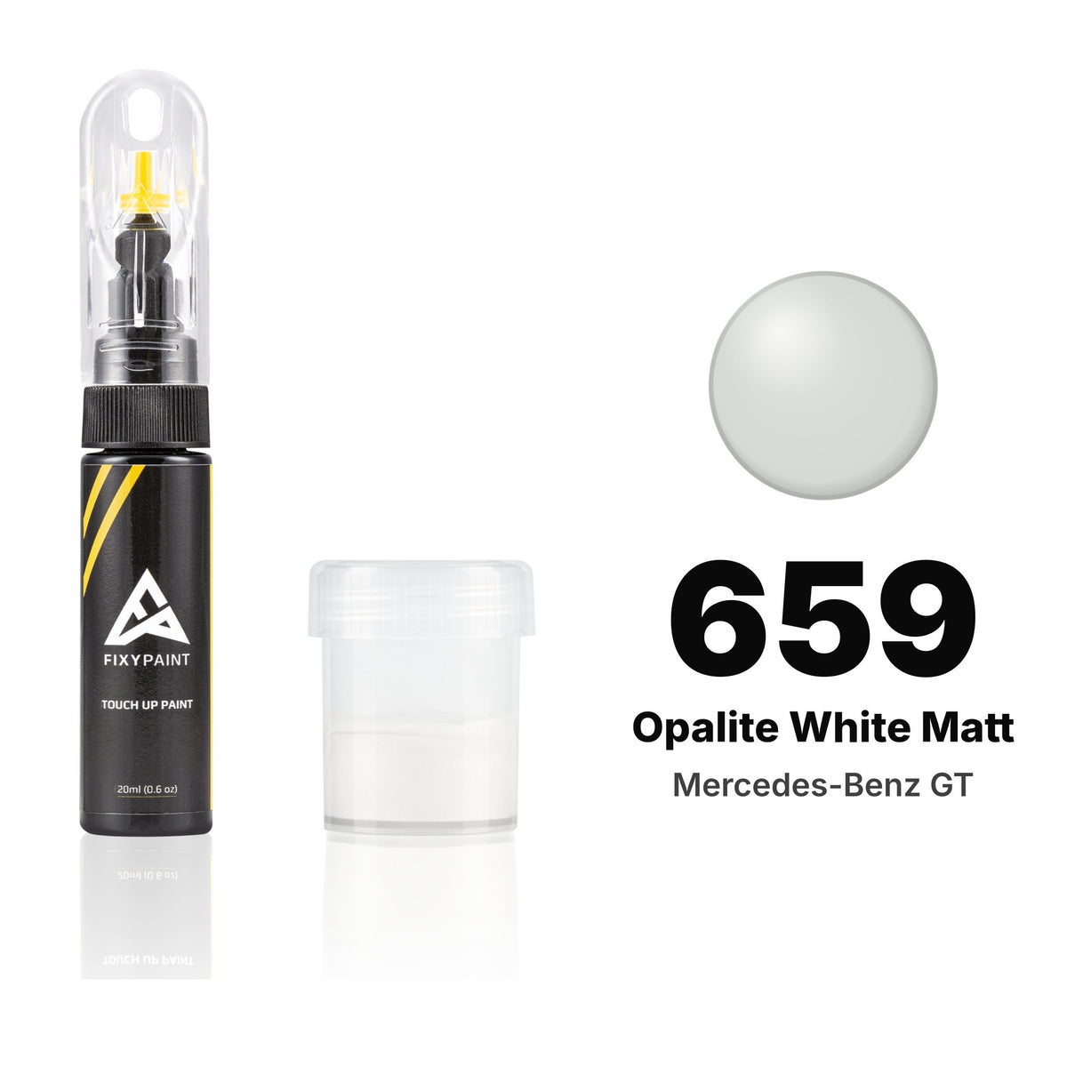 Touch-up paint for Mercedes-Benz GT 659 Opalite White Matt, Standard kit