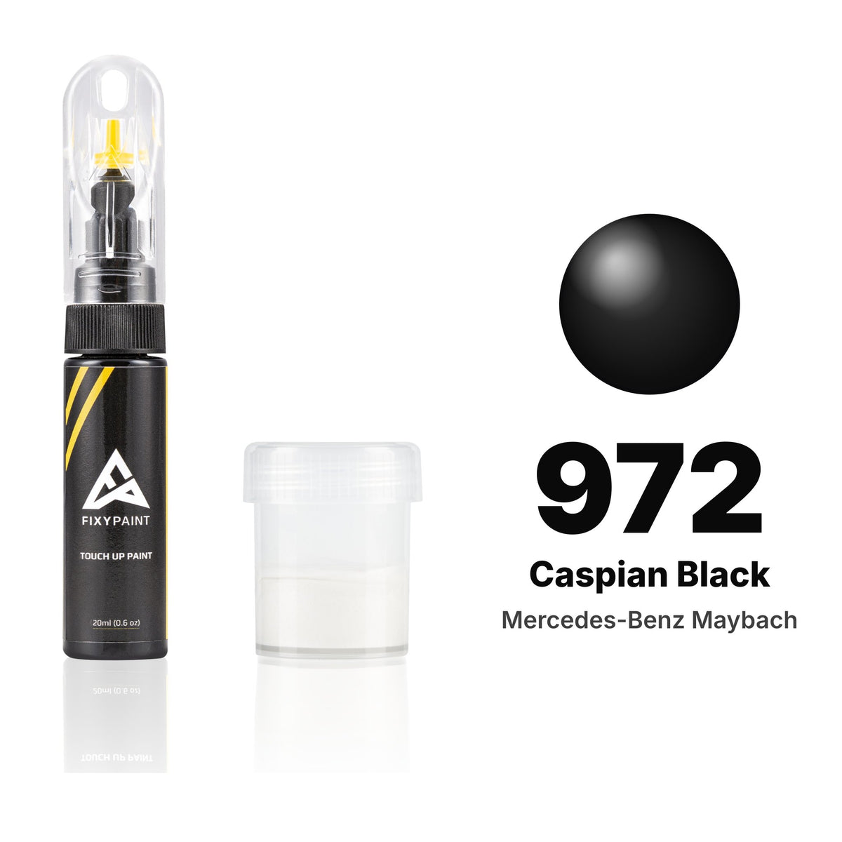 Pintura de retoque para Mercedes-Benz Maybach – 972 Caspian Black (2002–2012), kit Estándar