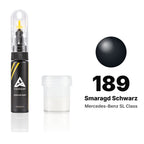 Pintura de retoque para Mercedes-Benz Clase SL – 189 Smaragd Schwarz (2000–2007), kit Estándar