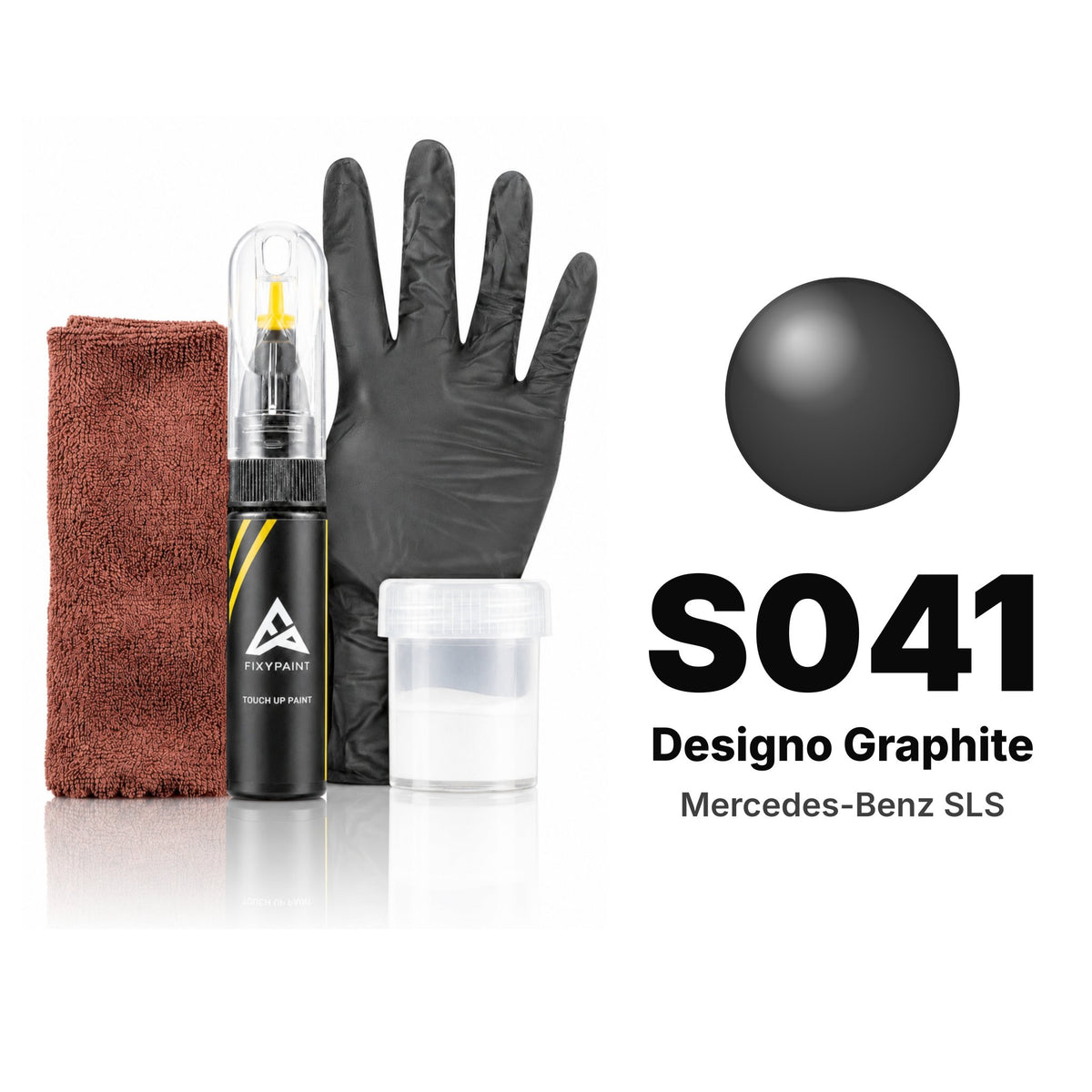Pintura de retoque para Mercedes-Benz SLS – S041 Designo Graphite (2013), kit Completo