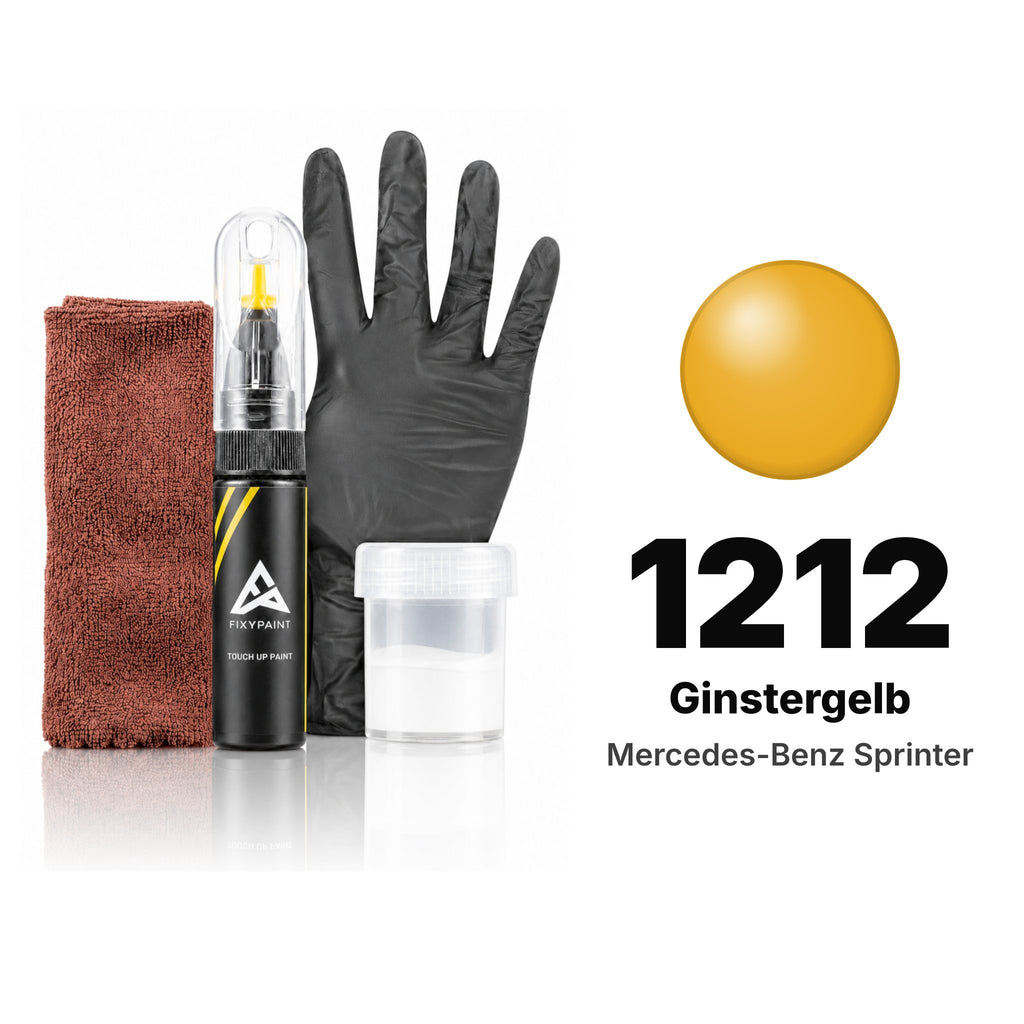 Pintura de retoque para Mercedes-Benz Sprinter – 1212 Ginstergelb (2018–2019), kit Completo