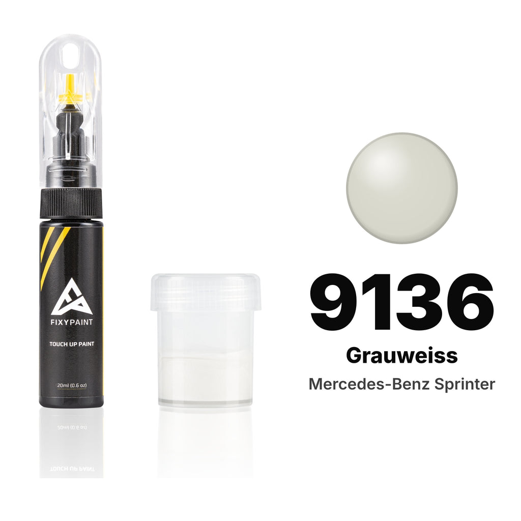 Touch-up paint for Mercedes-Benz Sprinter 9136 Grauweiss, Standard kit
