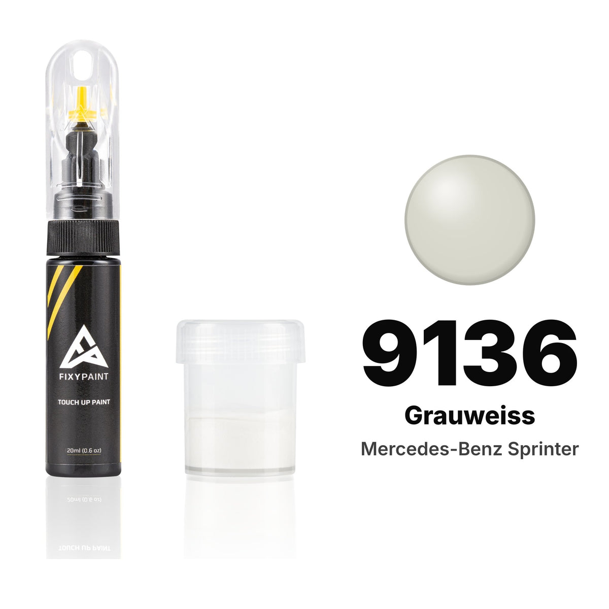 Touch-up paint for Mercedes-Benz Sprinter 9136 Grauweiss, Standard kit