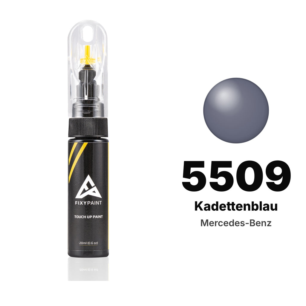 Lackstift für Mercedes-Benz – 5509 Kadettenblau (alle Modelle, 1982–1990), Set Basis
