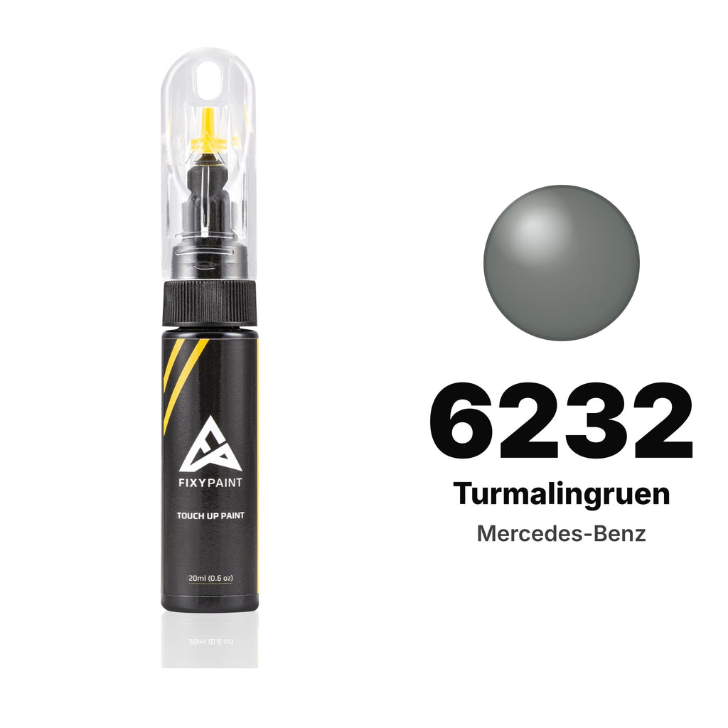 Lackstift für Mercedes-Benz – 6232 Turmalingruen (alle Modelle, 1989–1994), Set Basis