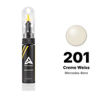 Lackstift für Mercedes-Benz – 201 Creme Weiss (alle Modelle, 1990–1995), Set Basis