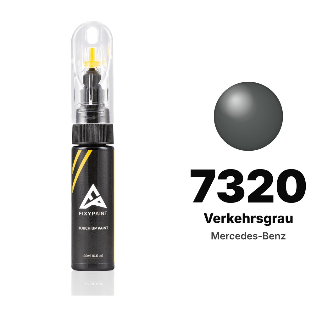 Lackstift für Mercedes-Benz – 7320 Verkehrsgrau (alle Modelle, ab 1994), Set Basis