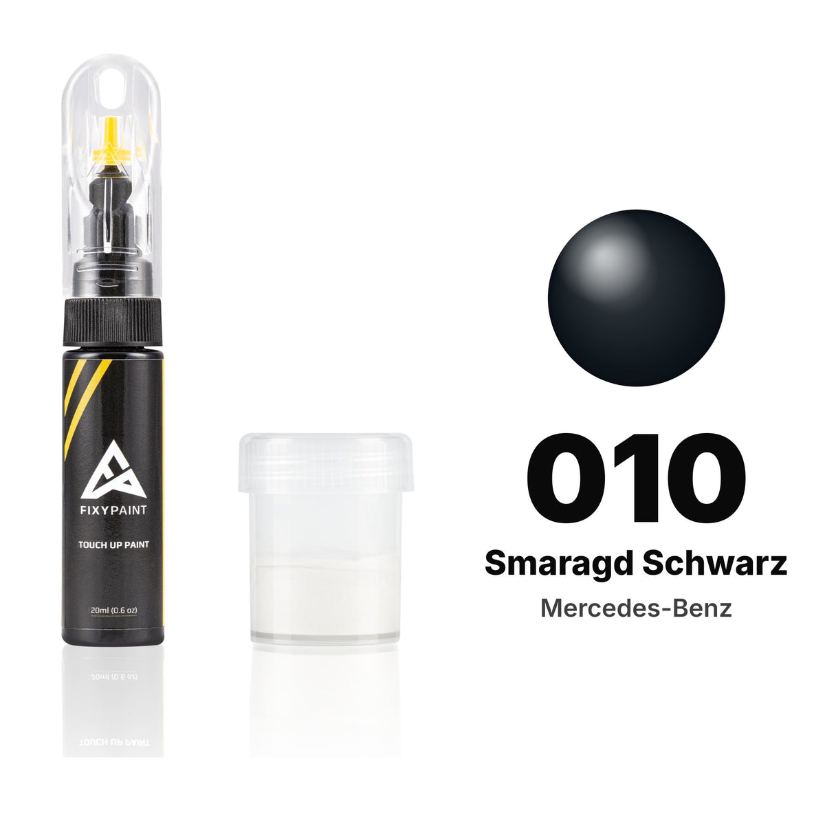 Peinture de retouche pour Mercedes-Benz – 010 Smaragd Schwarz (tous modèles, 1995–2000), kit Standard