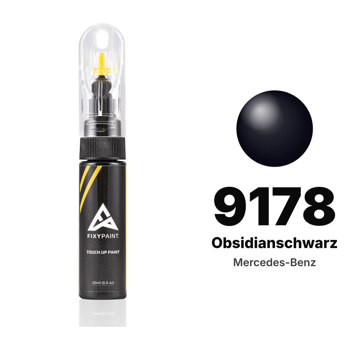 Touch-up paint for Mercedes-Benz 9178 Obsidianschwarz, Basic kit