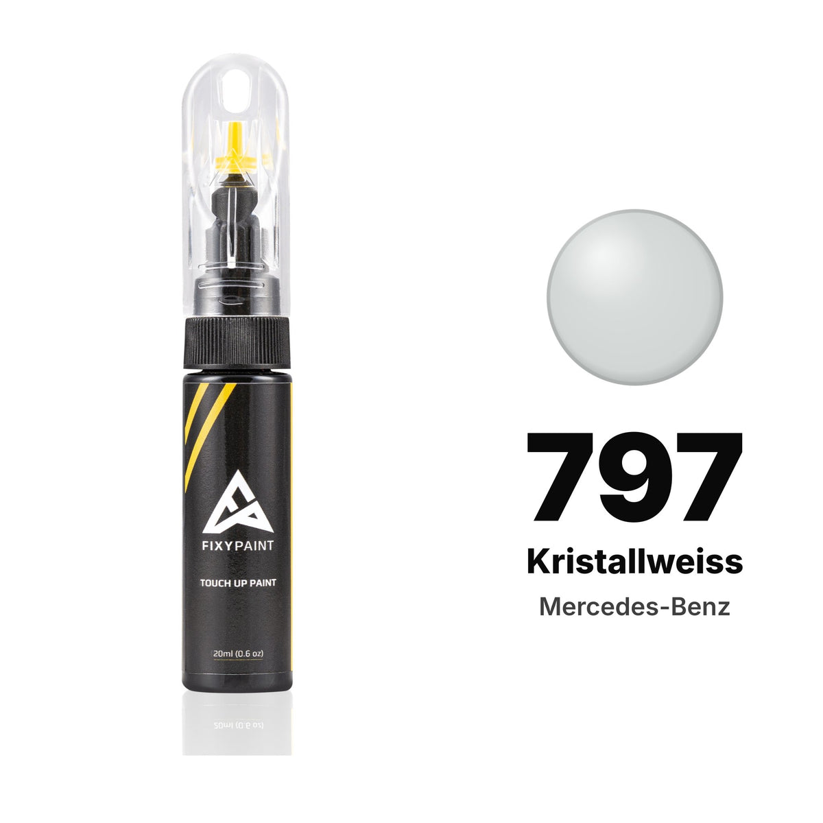 Touch-up paint for Mercedes-Benz 797 Kristallweiss, Basic kit