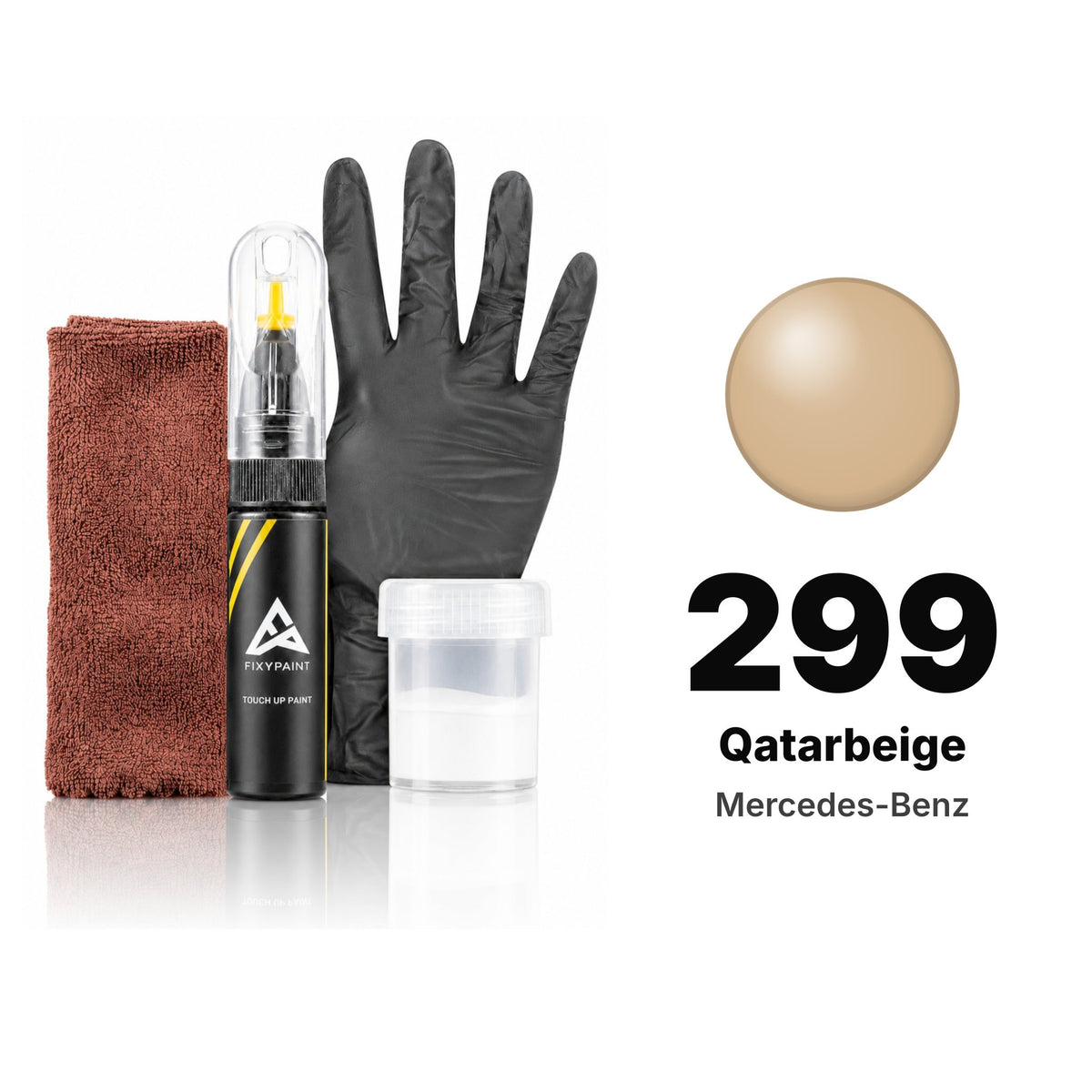 Touch-up paint for Mercedes-Benz 299 Qatarbeige, Complete kit
