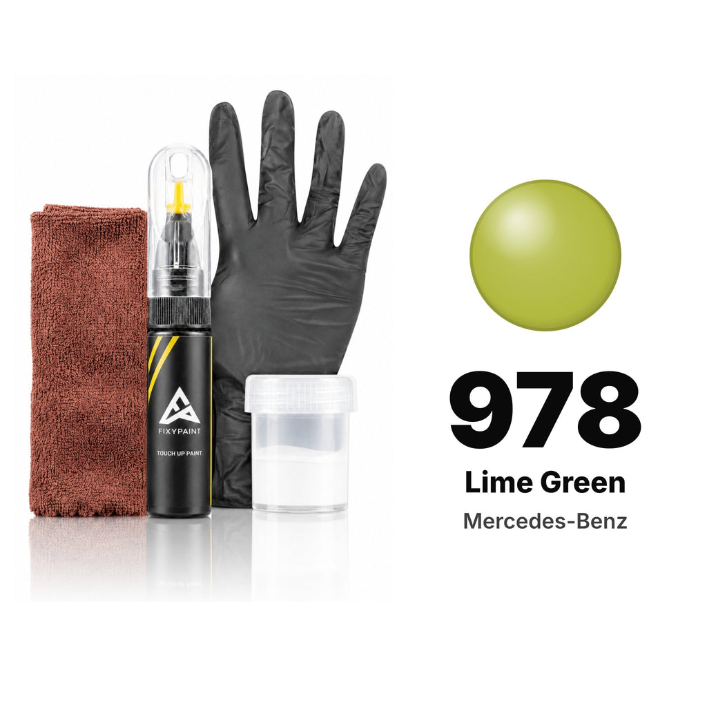 Lackstift für Mercedes-Benz – 978 Lime Green (alle Modelle, 2020), Set Komplett