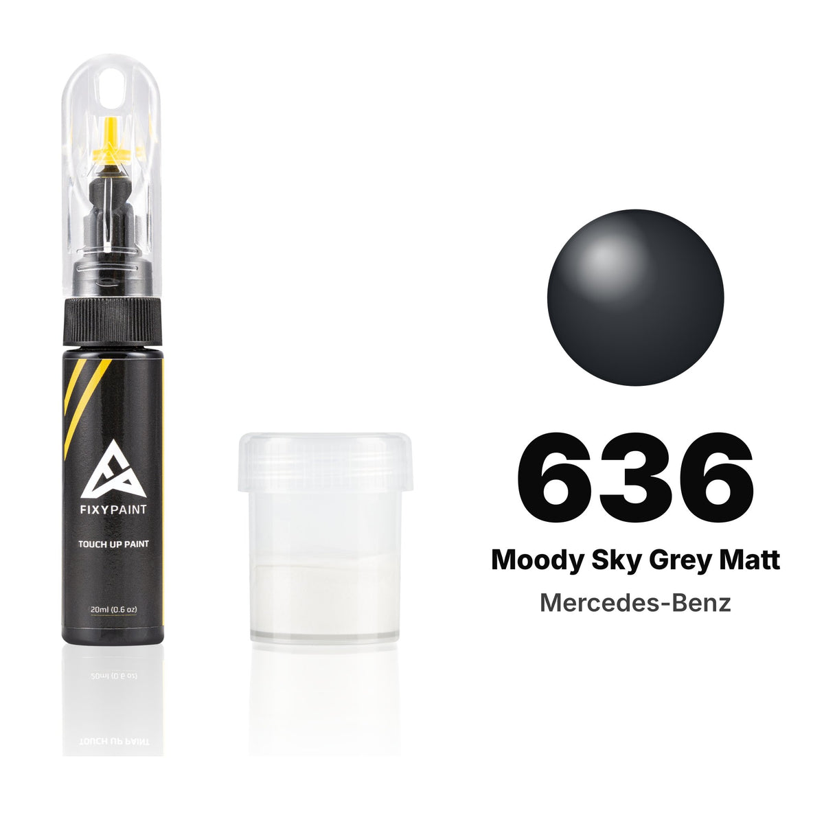 Pintura de retoque para Mercedes-Benz – 636 Moody Sky Grey Matt (todos los modelos, desde 2025), kit Estándar
