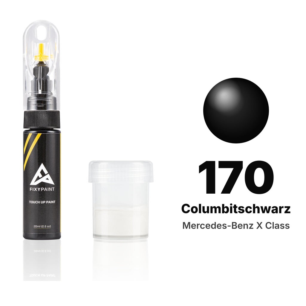 Lackstift für Mercedes-Benz X-Klasse – 170 Columbitschwarz (2017–2020), Set Standard