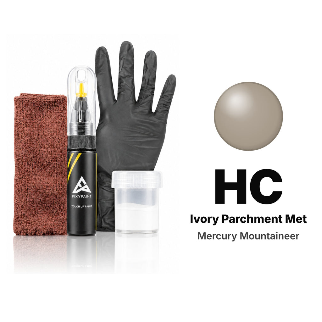Pintura de retoque para Mercury Mountaineer – HC Ivory Parchment Met (2004–2005), kit Completo
