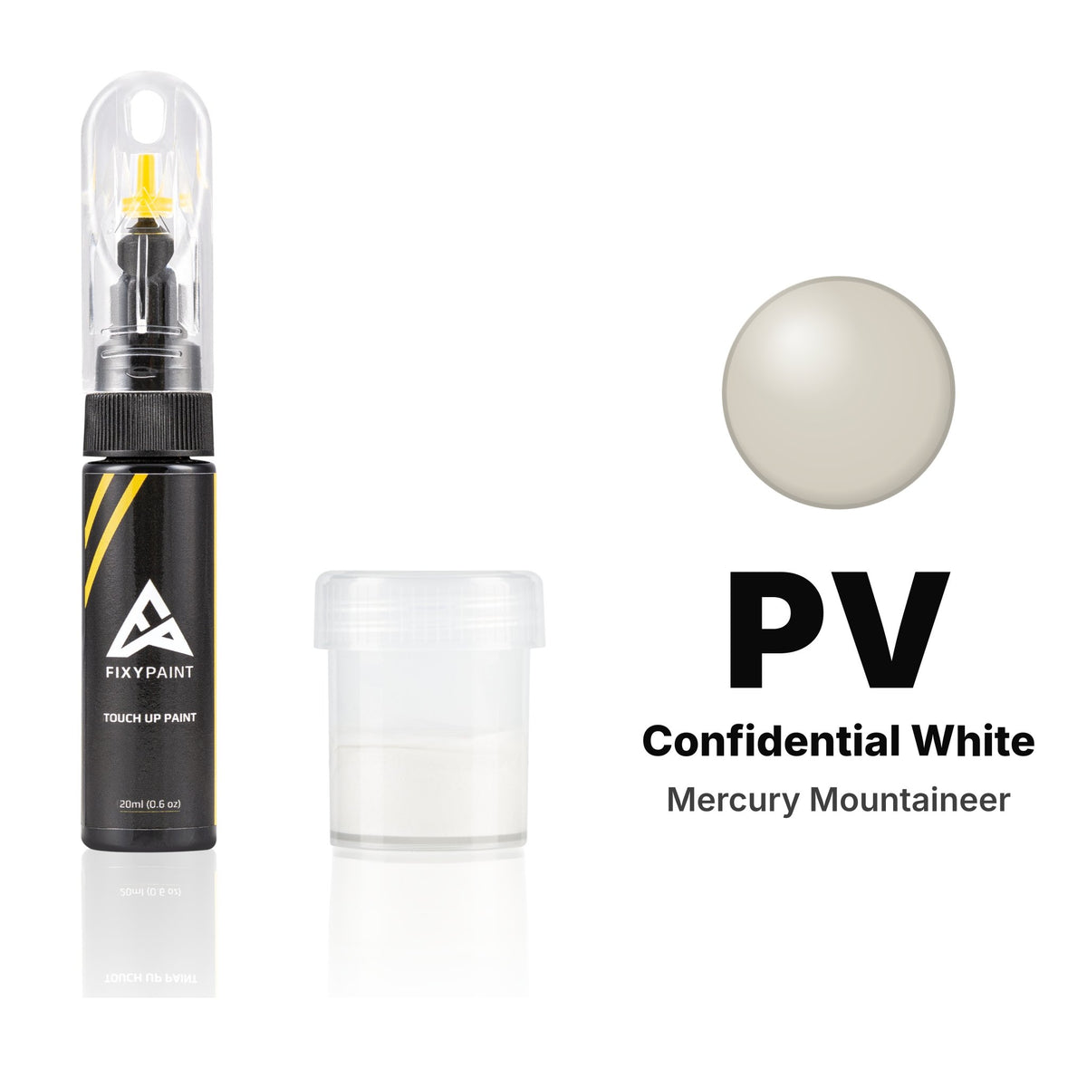 Touch-up paint for Mercury Mountaineer PV Confidential White, Standard kit