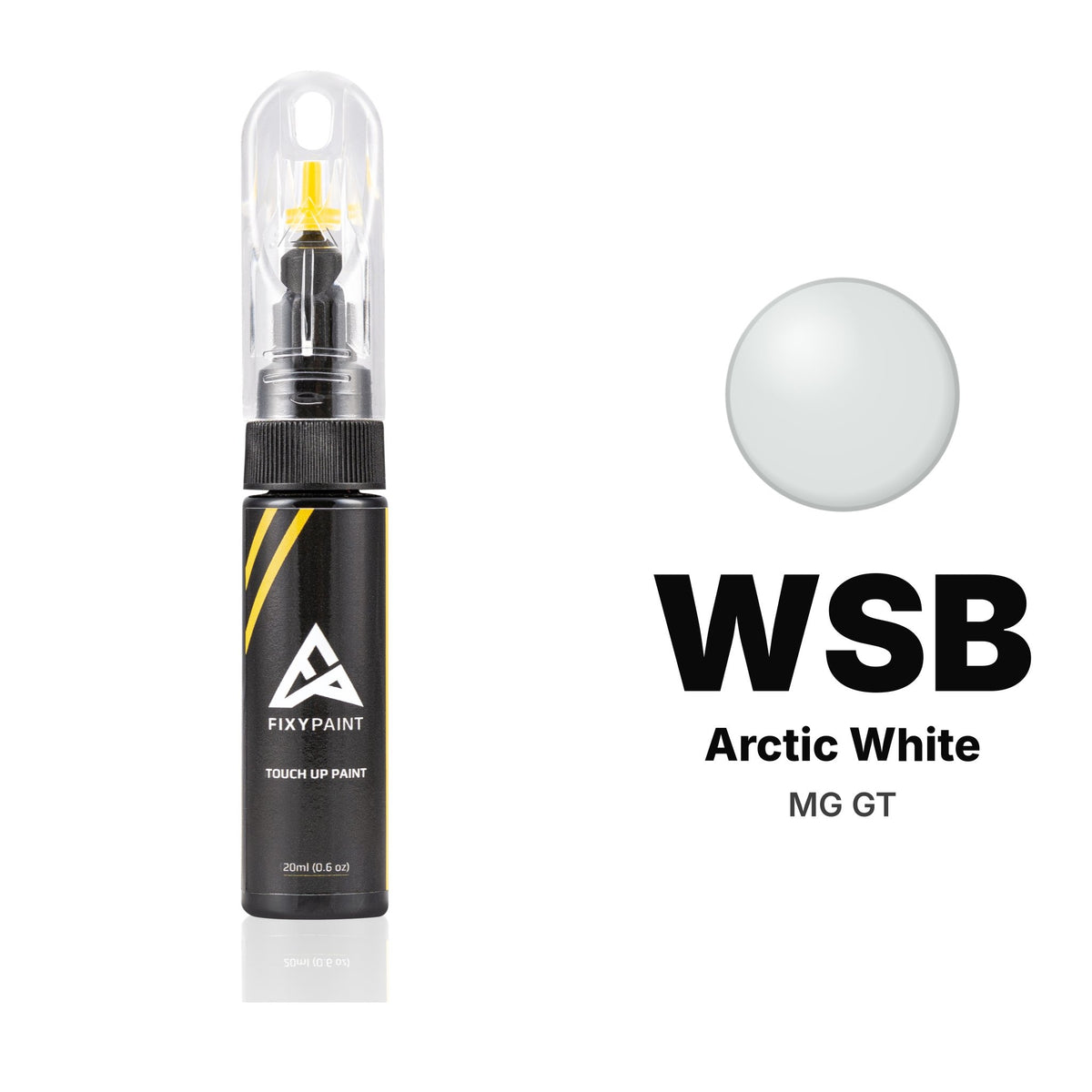 Touch-up paint for MG GT WSB Arctic White, Basic kit