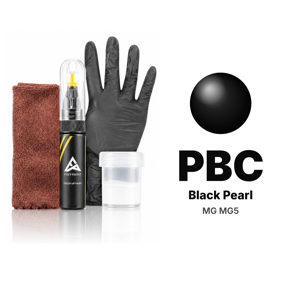 Touch-up paint for MG MG5 PBC Black Pearl, Complete kit