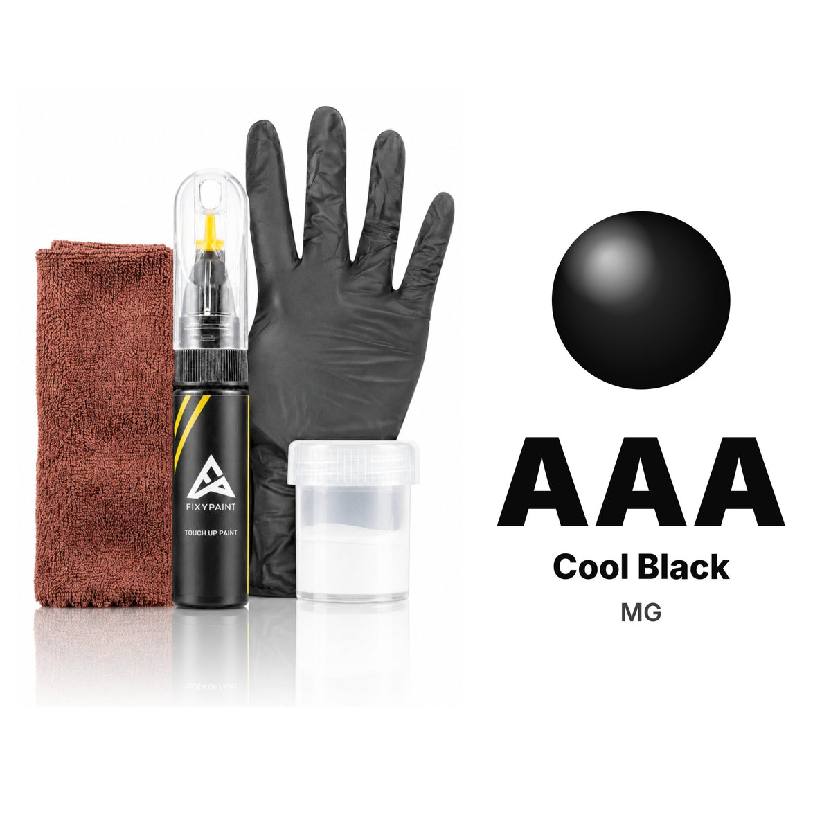 Touch-up paint for MG AAA Cool Black, Complete kit