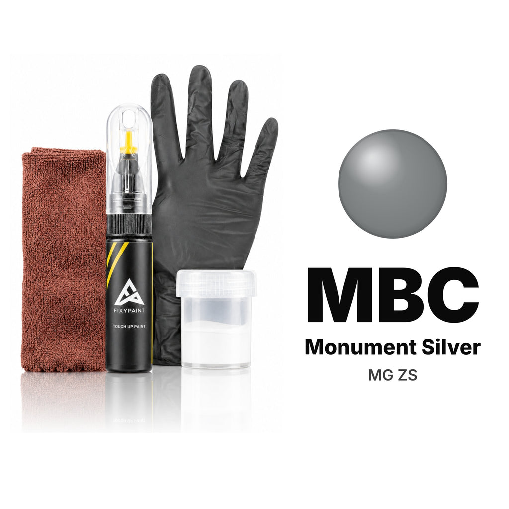 Touch-up paint for MG ZS MBC Monument Silver, Complete kit