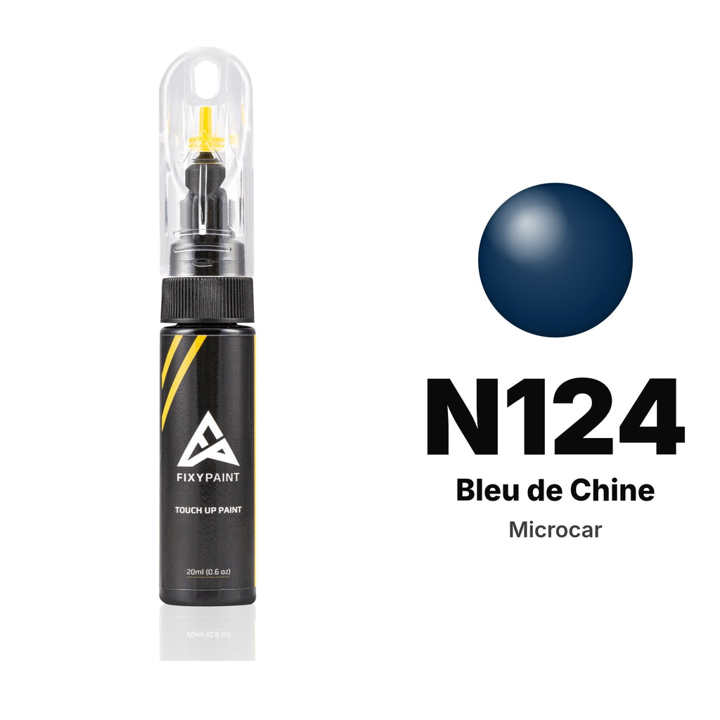 Touch-up paint for Microcar N124 Bleu de Chine, Basic kit