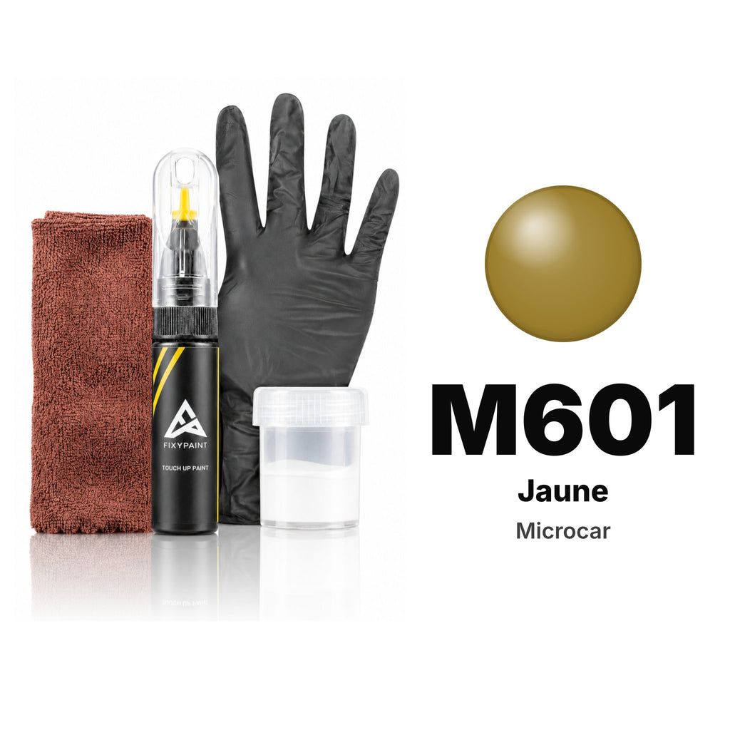 Touch-up paint for Microcar M601 Jaune, Complete kit