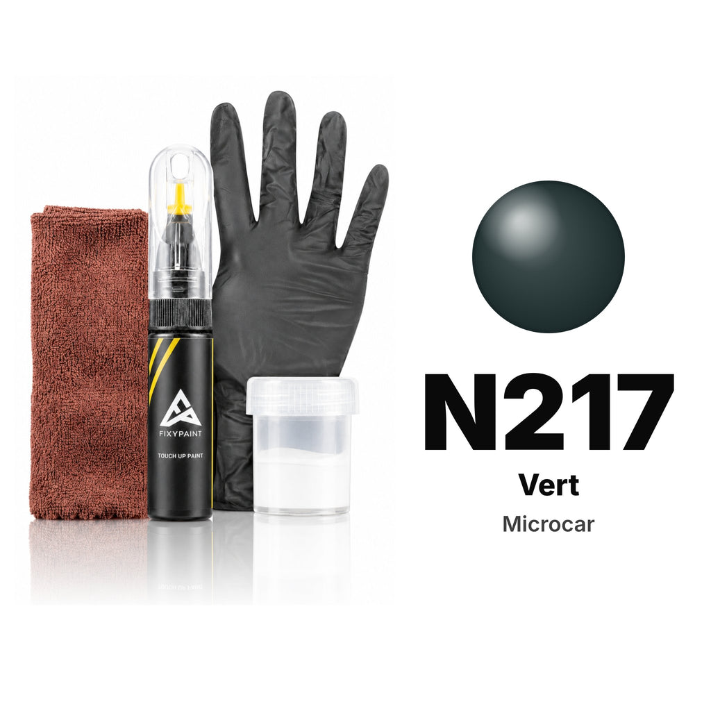 Touch-up paint for Microcar N217 Vert, Complete kit