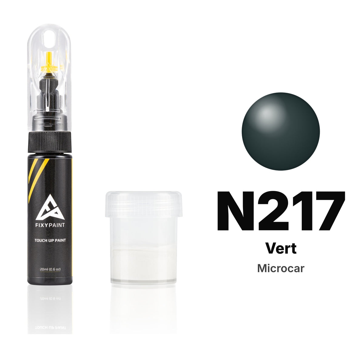Touch-up paint for Microcar N217 Vert, Standard kit