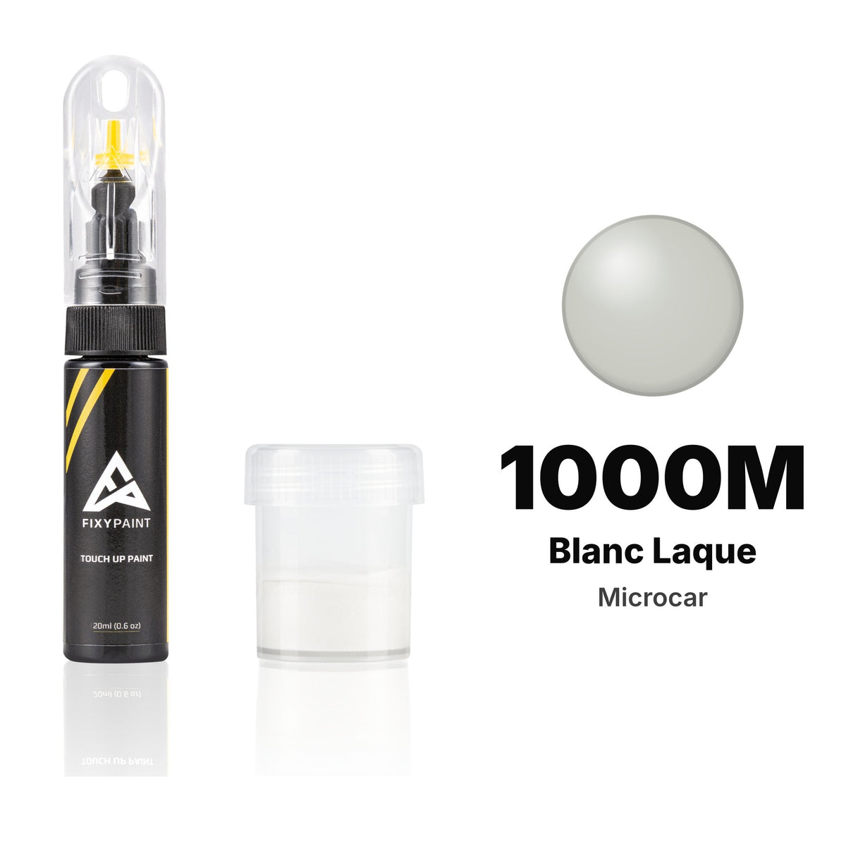Touch-up paint for Microcar 1000M Blanc Laque, Standard kit