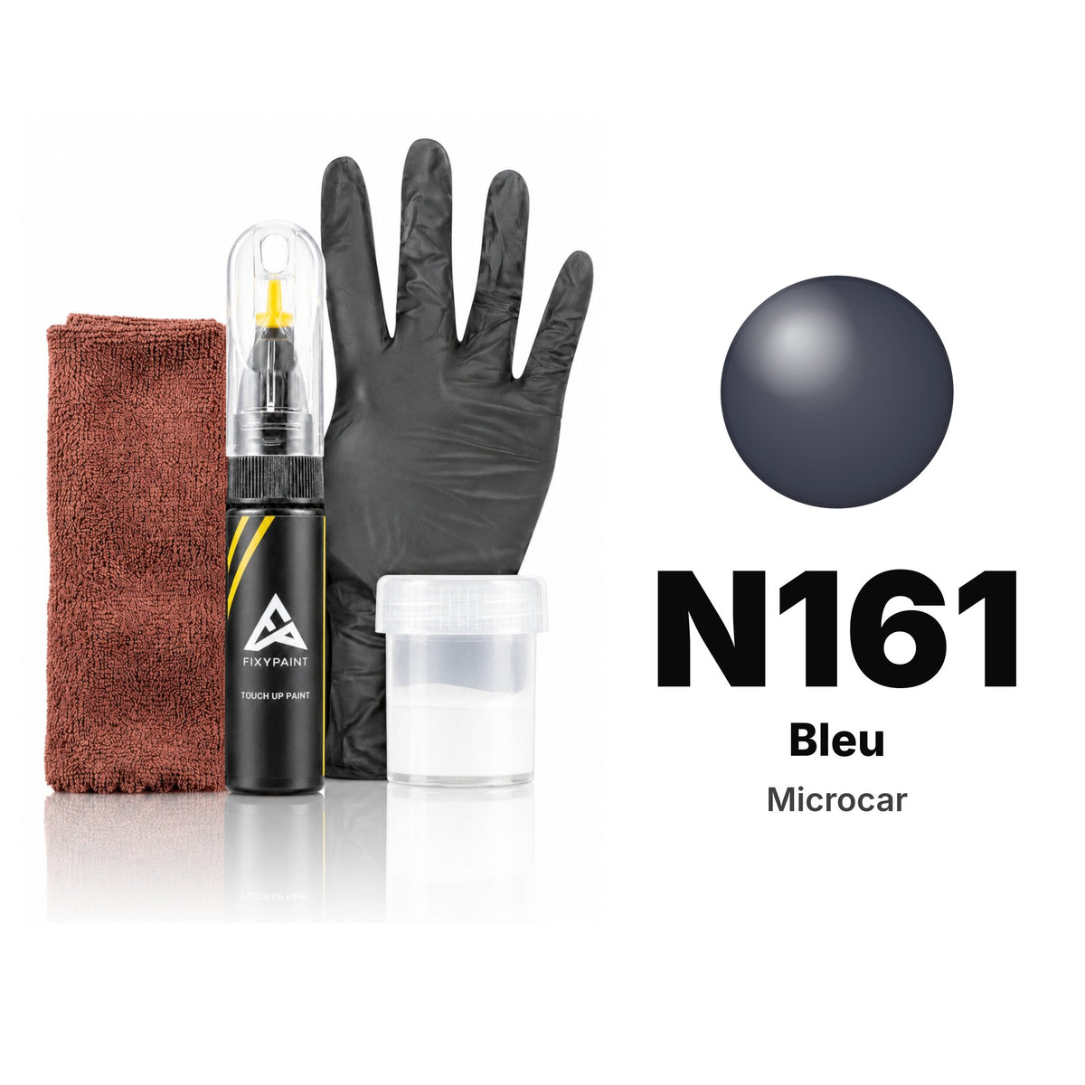 Touch-up paint for Microcar N161 Bleu, Complete kit