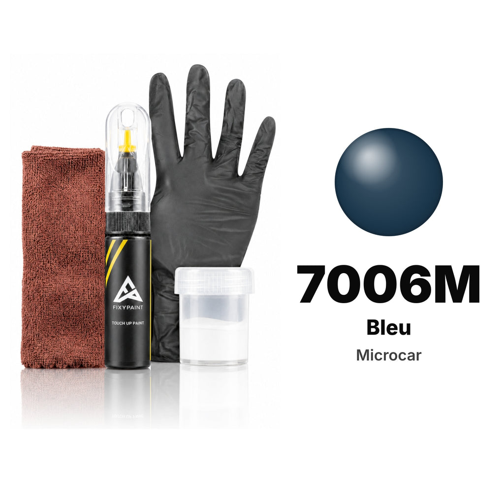 Touch-up paint for Microcar 7006M Bleu, Complete kit