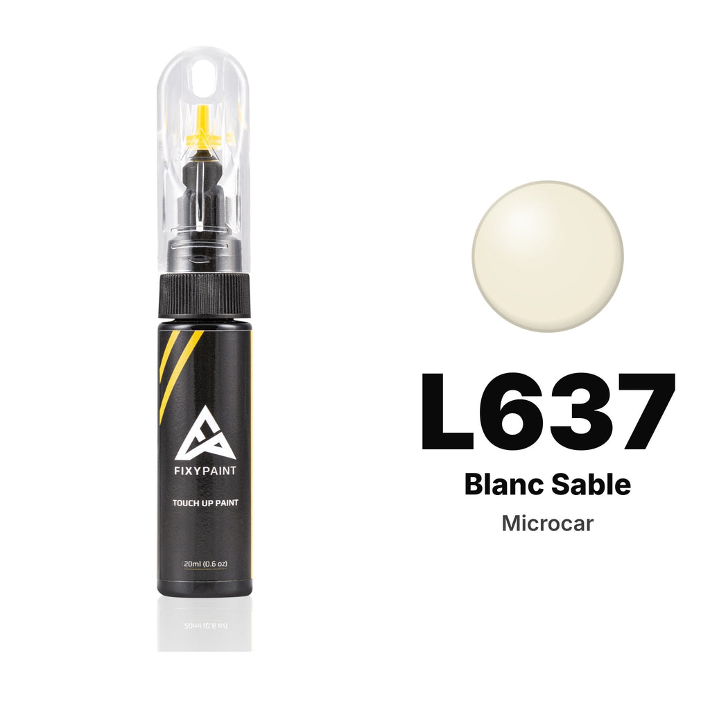 Touch-up paint for Microcar L637 Blanc Sable, Basic kit