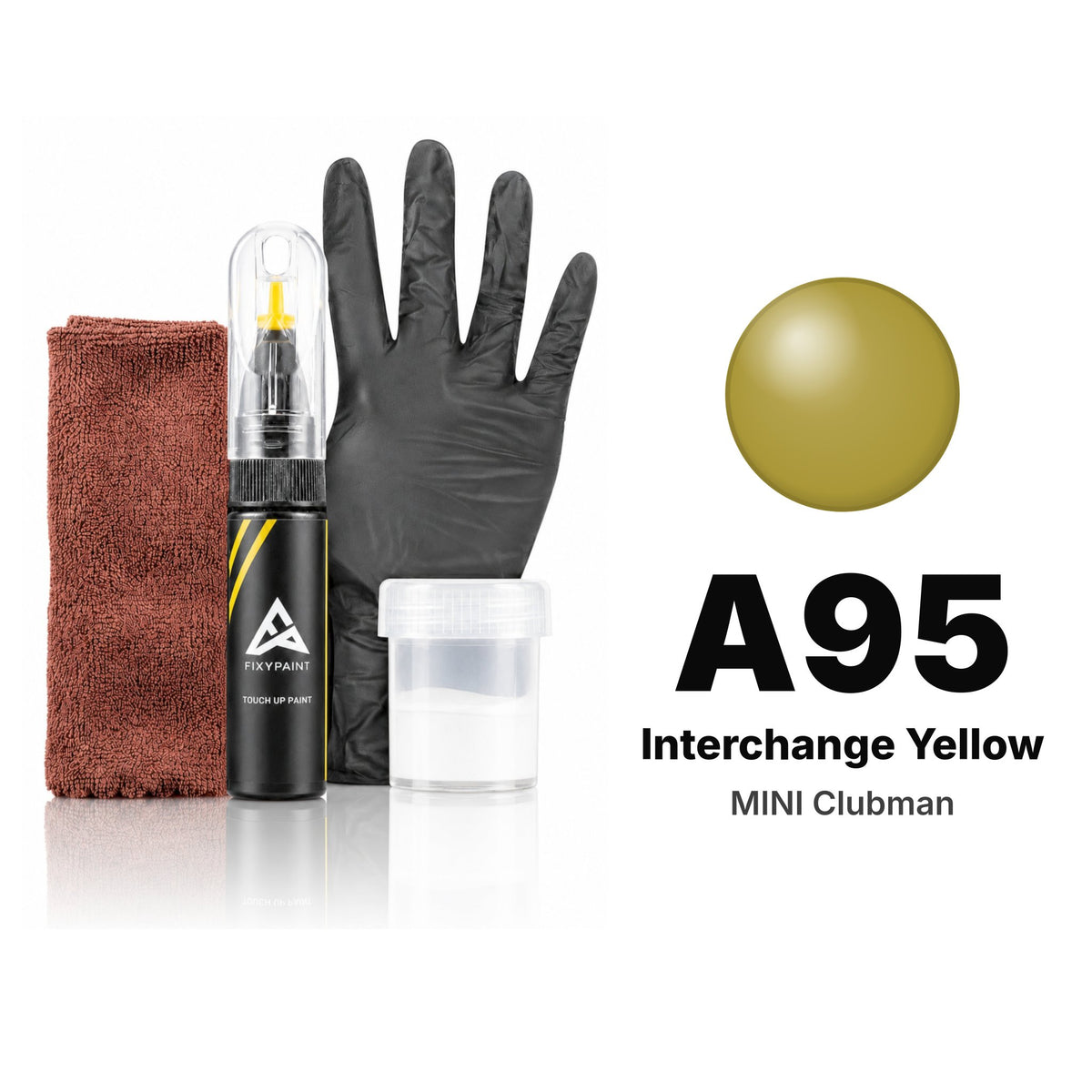 Vernice ritocco per MINI Clubman – A95 Interchange Yellow (2009–2010), kit Completo