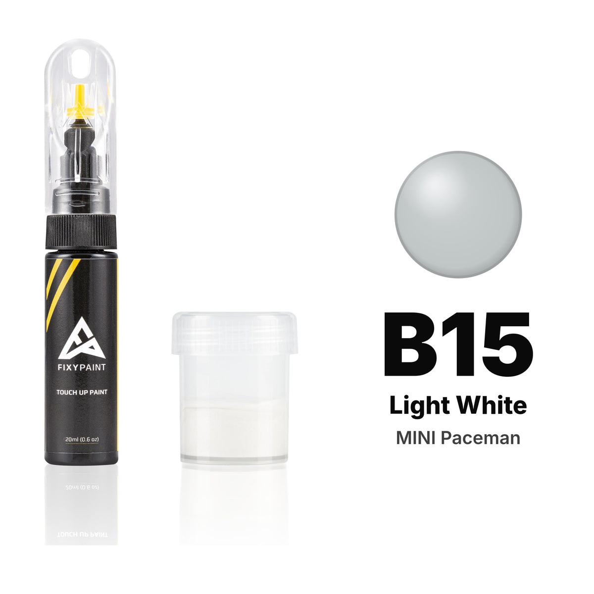 Pintura de retoque para MINI Paceman – B15 Light White (2013–2017), kit Estándar
