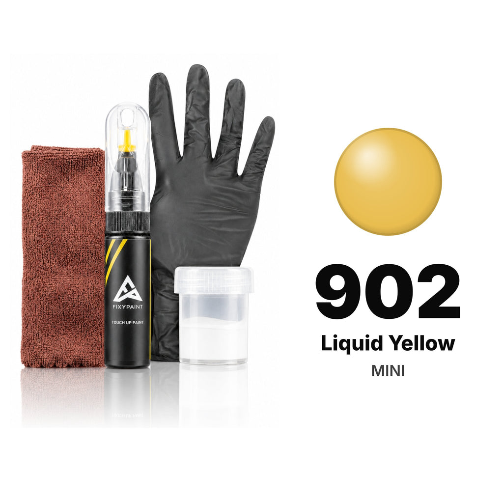 Vernice ritocco per MINI – 902 Liquid Yellow (tutti i modelli, 2001–2005), kit Completo