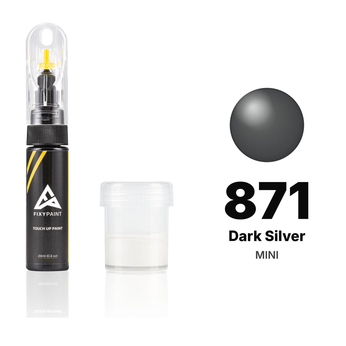 Pintura de retoque para MINI – 871 Dark Silver (todos los modelos, 2001–2010), kit Estándar