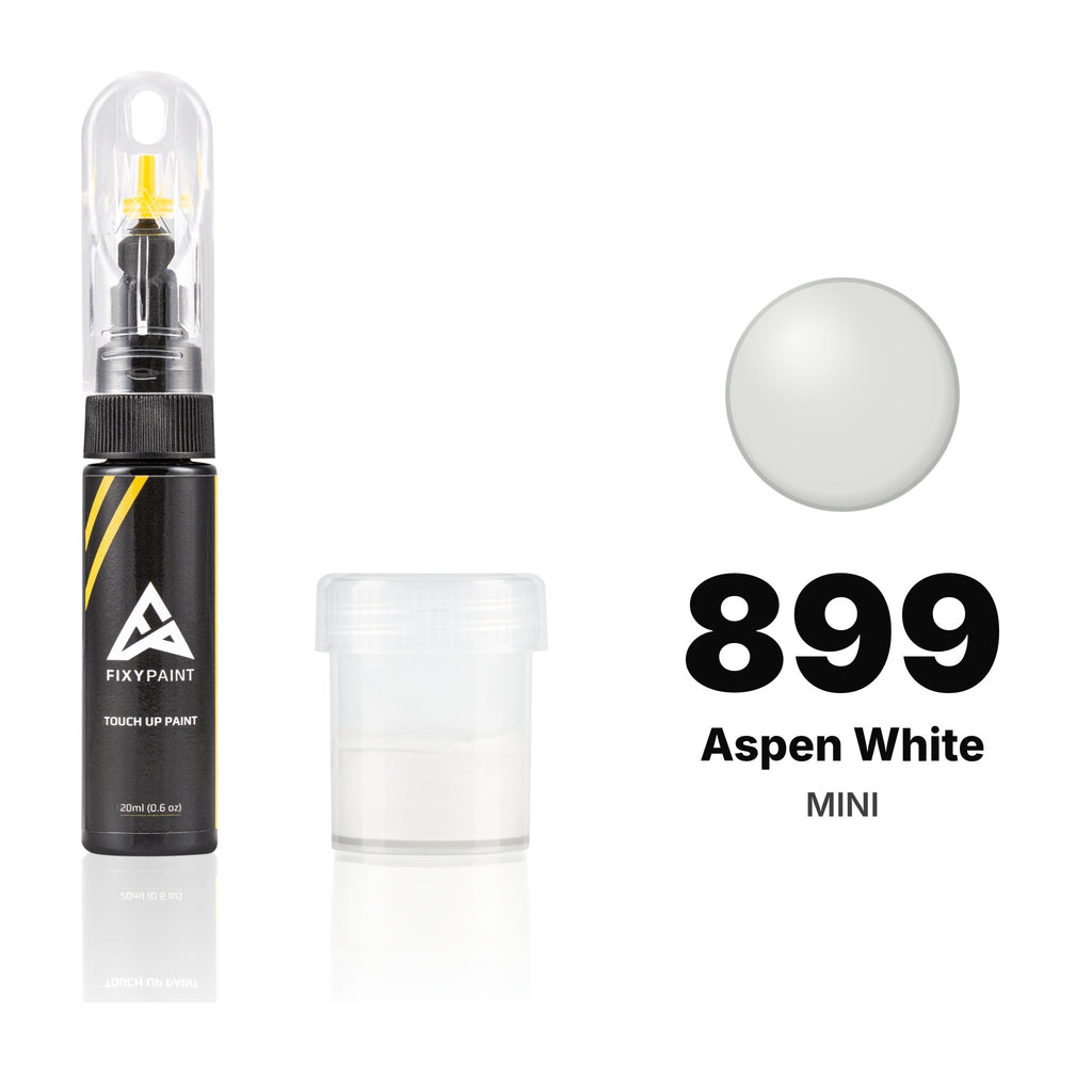 Lackstift für MINI – 899 Aspen White (alle Modelle, 2003–2023), Set Standard