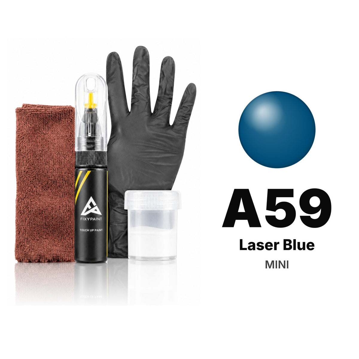 Lackstift für MINI – A59 Laser Blue (alle Modelle, 2005–2013), Set Komplett