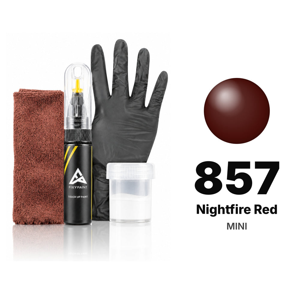 Lackstift für MINI – 857 Nightfire Red (alle Modelle, 2006–2010), Set Komplett