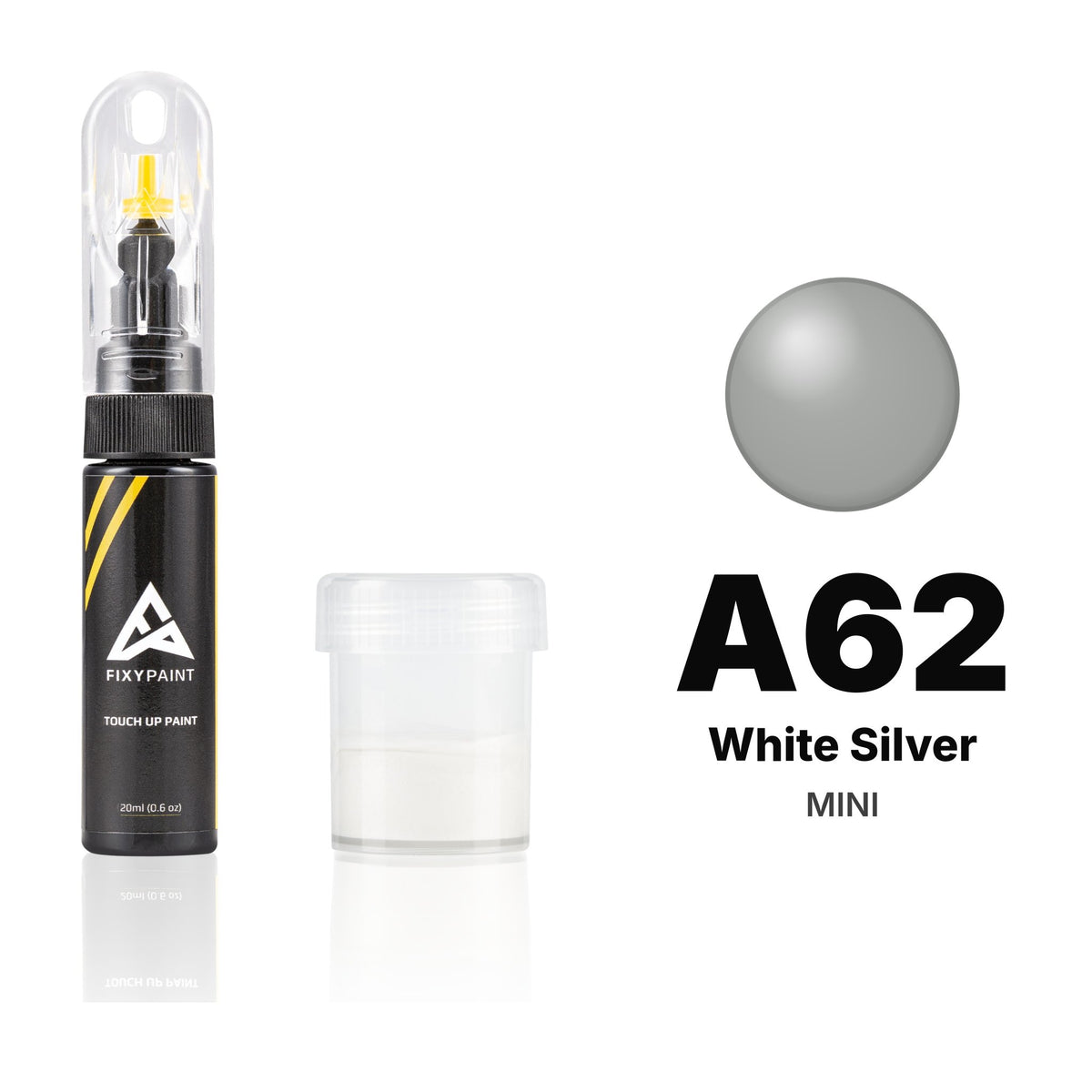 Vernice ritocco per MINI – A62 White Silver (tutti i modelli, 2007–2024), kit Standard