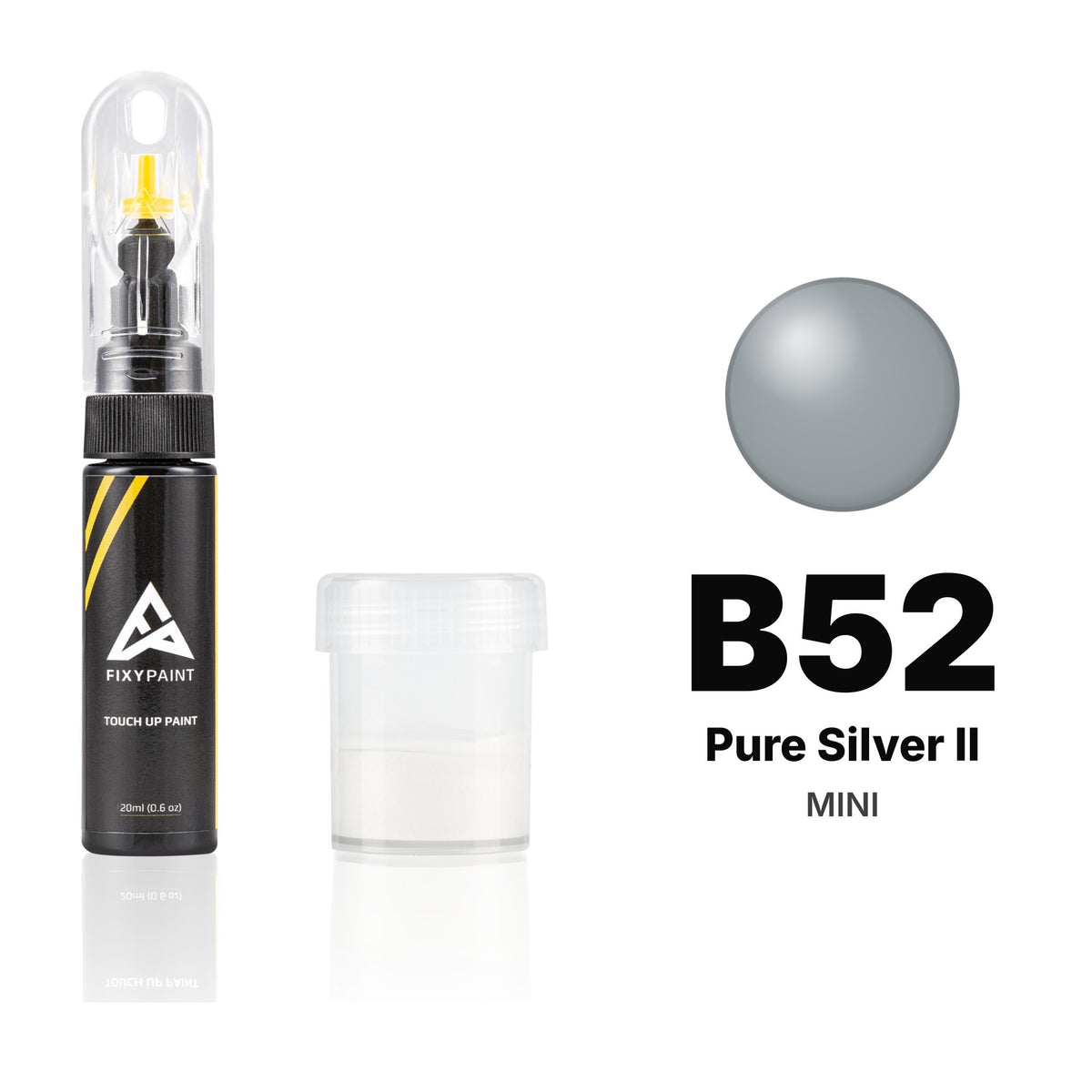 Pintura de retoque para MINI – B52 Pure Silver II (todos los modelos, 2012–2016), kit Estándar