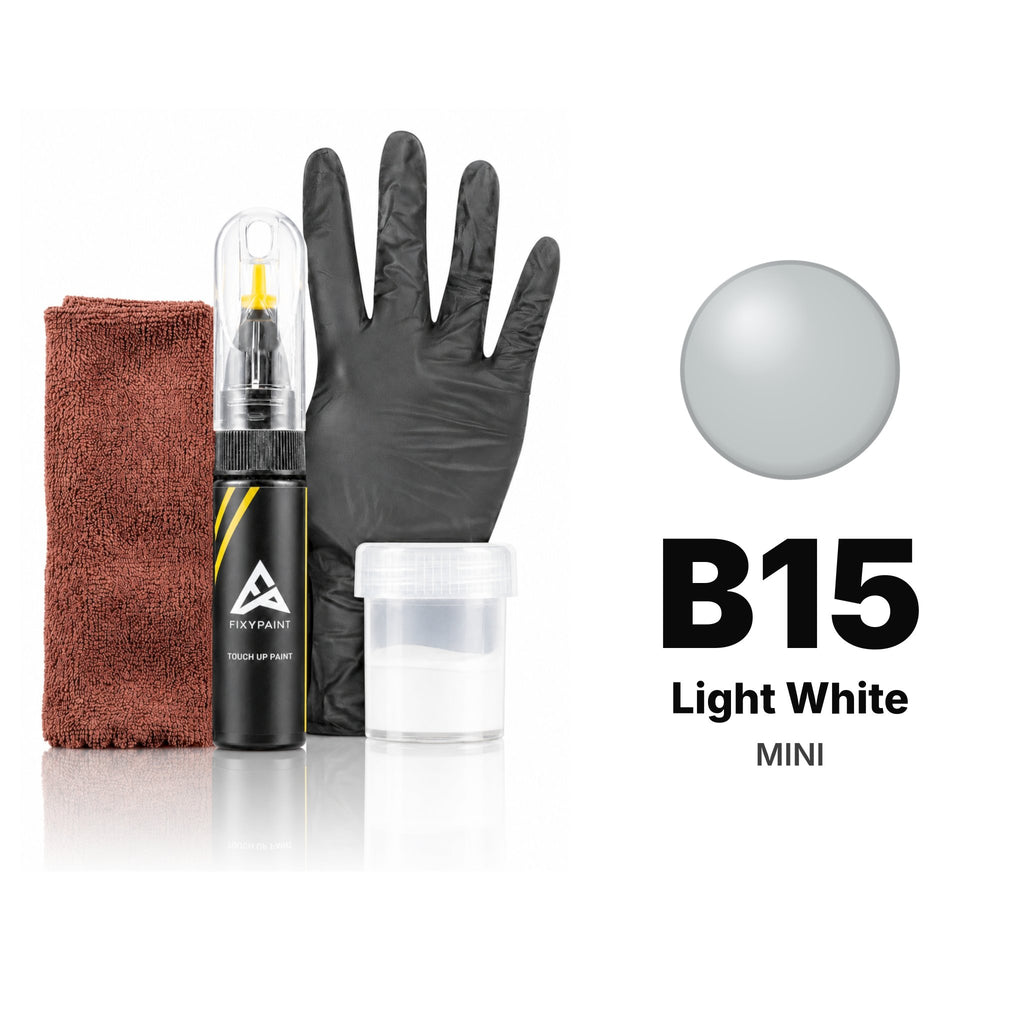Pintura de retoque para MINI – B15 Light White (todos los modelos, 2016–2020), kit Completo