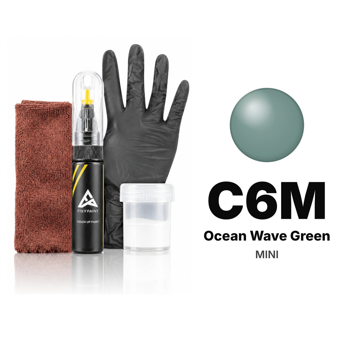 Vernice ritocco per MINI – C6M Ocean Wave Green (tutti i modelli, dal 2024), kit Completo