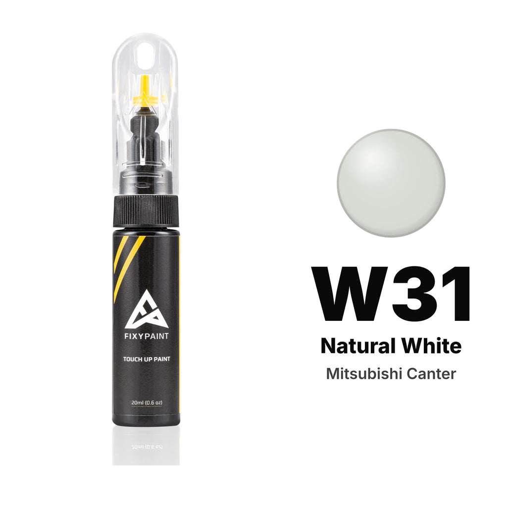 Pintura de retoque para Mitsubishi Canter – W31 Natural White (desde 1994), kit Básico