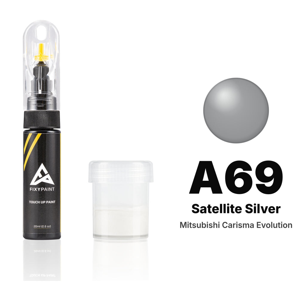 Touch-up paint for Mitsubishi Carisma Evolution A69 Satellite Silver, Standard kit