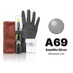 Touch-up paint for Mitsubishi Colt A69 Satellite Silver, Complete kit