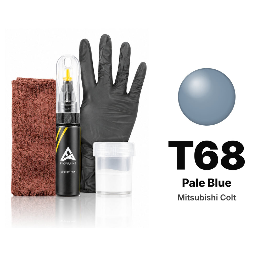 Touch-up paint for Mitsubishi Colt T68 Pale Blue, Complete kit