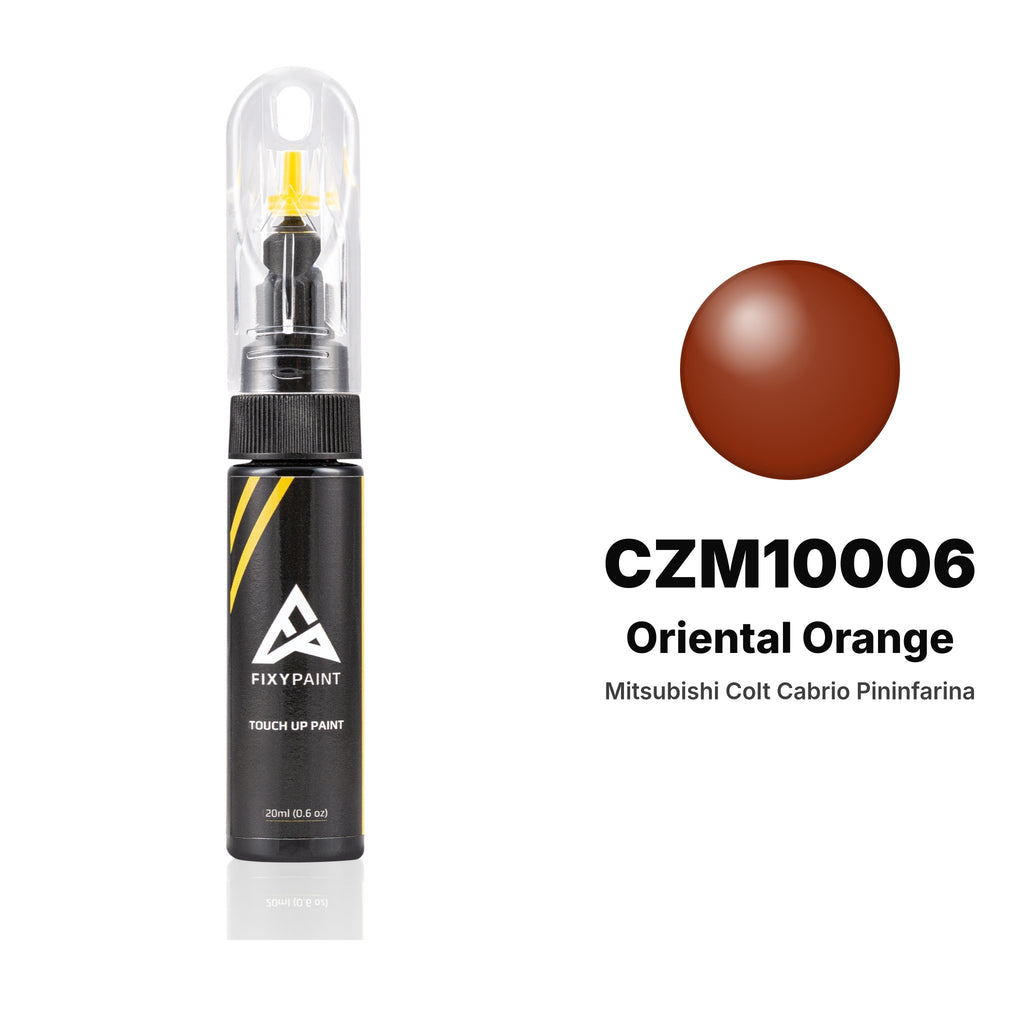 Lackstift für Mitsubishi Colt Cabrio Pininfarina – CZM10006 Oriental Orange (2006–2009), Set Basis